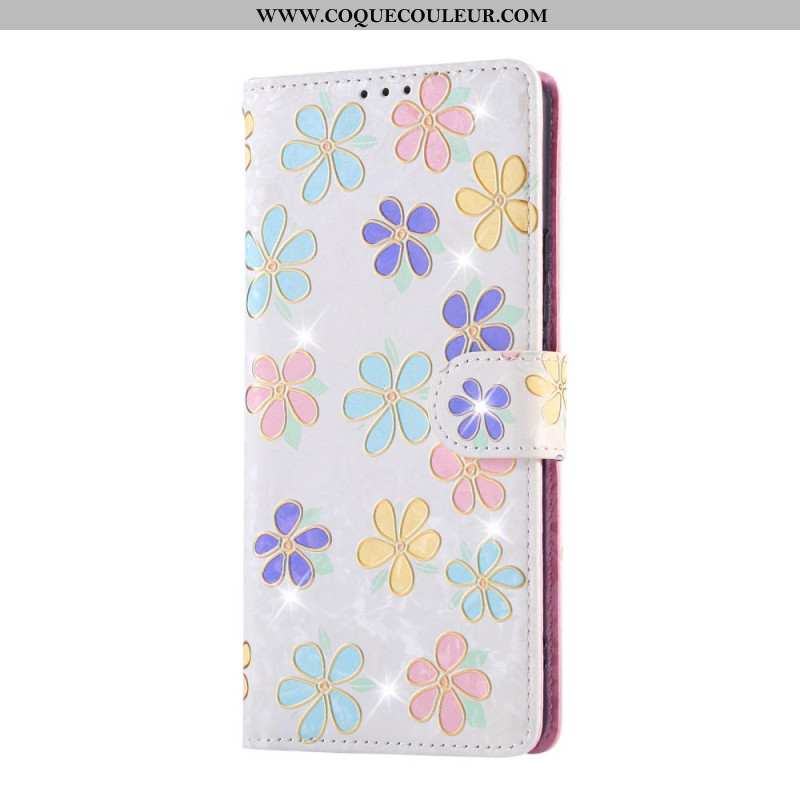 Housse Xiaomi Redmi Note 14 Pro 4G Blocage RFID Fleurettes