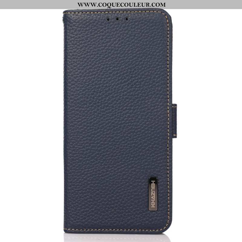 Housse Xiaomi Redmi Note 14 Pro 4G Vrai Cuir KHAZNEH