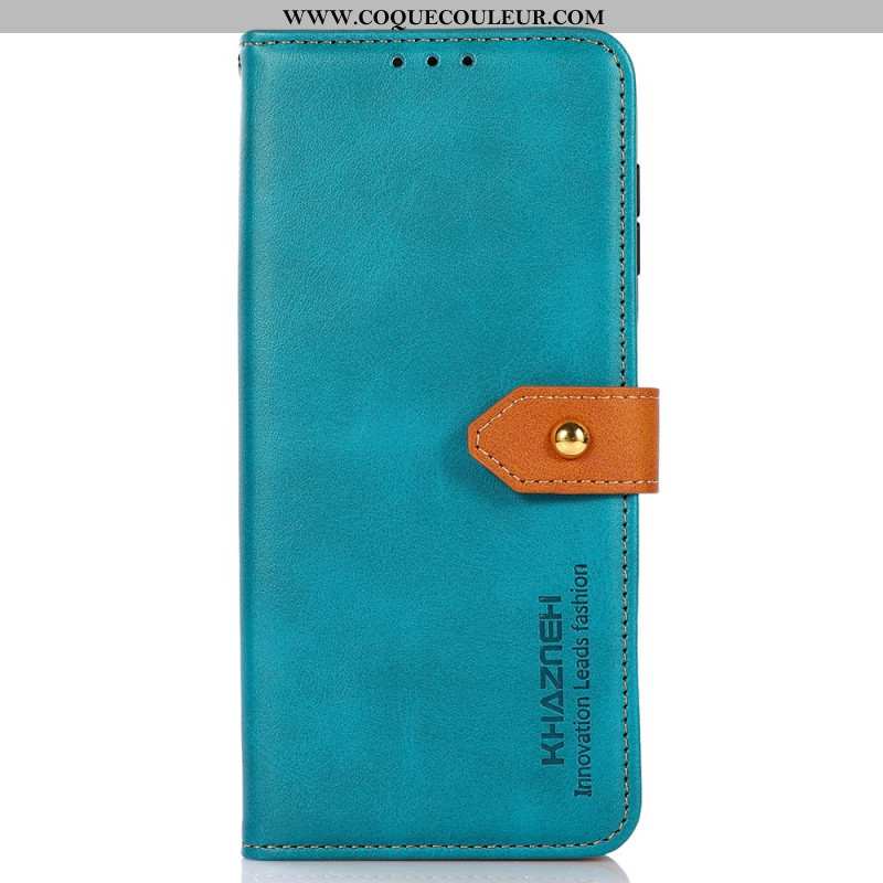 Housse Xiaomi Redmi Note 14 Pro 4G Fermoir Doré KHAZNEH