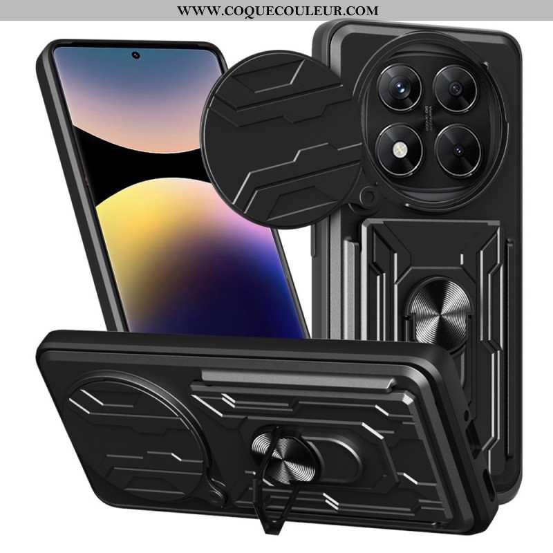 Coque Xiaomi Redmi Note 14 Pro 4G Ultra Résistante avec Support et Protecteur Objectif
