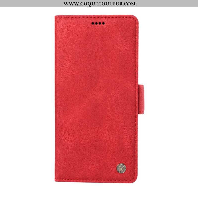Flip Cover Xiaomi Redmi Note 14 Pro 4G Effet Daim YKATU