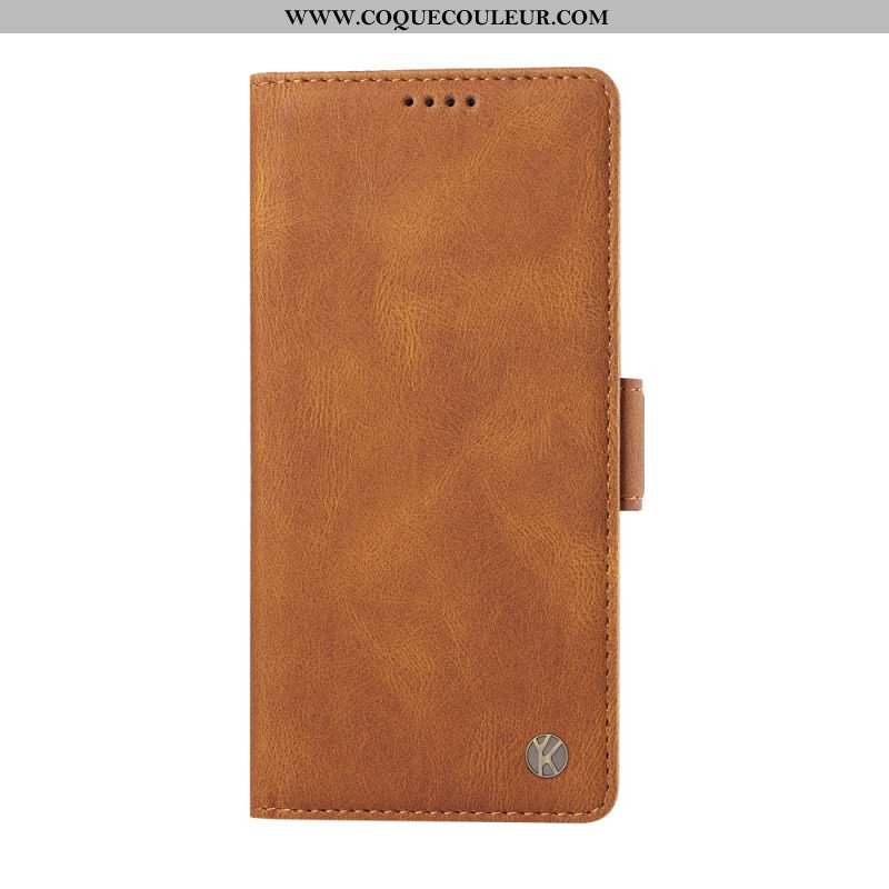 Flip Cover Xiaomi Redmi Note 14 Pro 4G Effet Daim YKATU