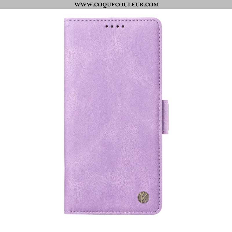 Flip Cover Xiaomi Redmi Note 14 Pro 4G Effet Daim YKATU