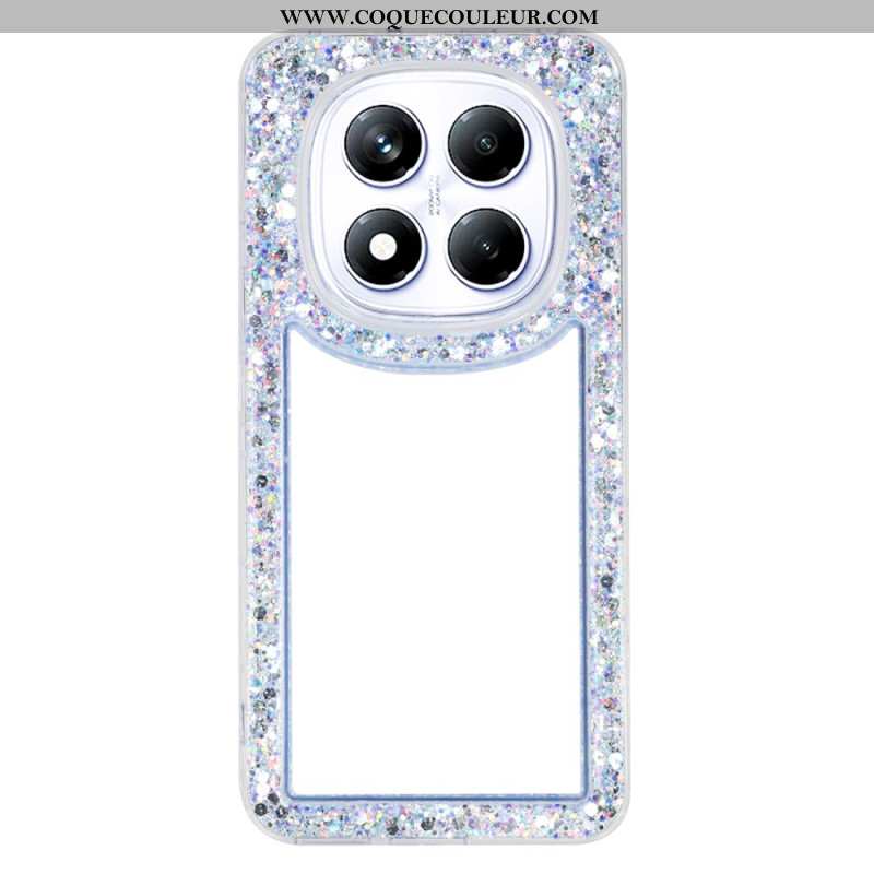 Coque Xiaomi Redmi Note 14 Pro 4G Transparente Rebord Paillettes