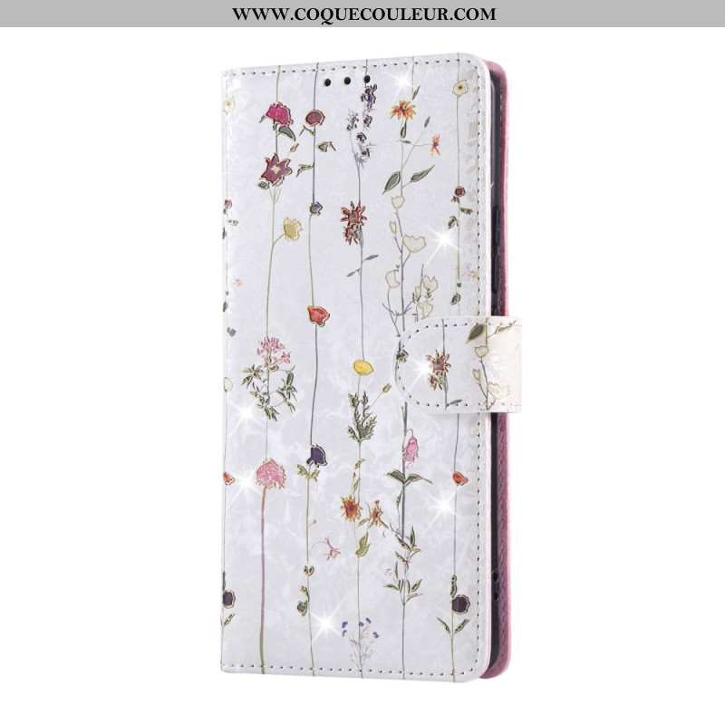 Housse Xiaomi Redmi Note 14 Pro 5G / Poco X7 5G Blocage RFID Fleurettes