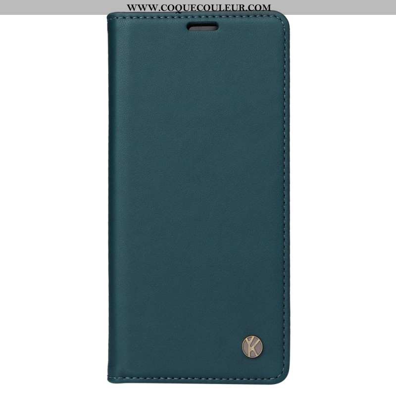 Flip Cover Xiaomi Redmi Note 14 Pro Plus 5G / 14 Pro 5G / Poco X7 Simili Cuir YIKATU