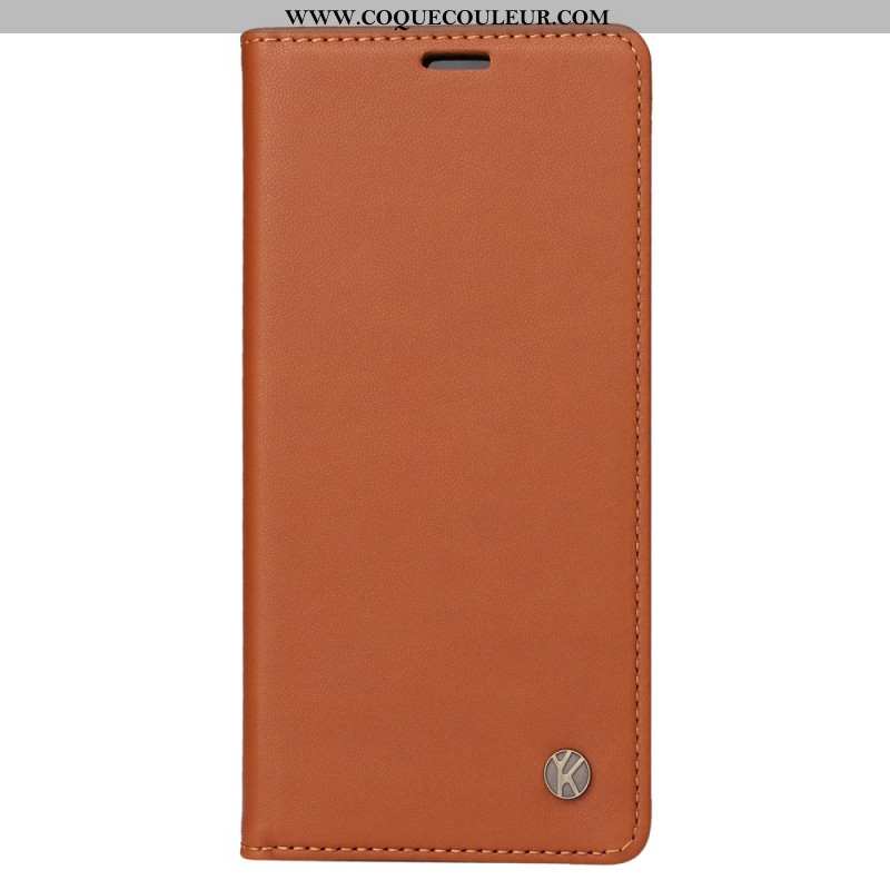 Flip Cover Xiaomi Redmi Note 14 Pro Plus 5G / 14 Pro 5G / Poco X7 Simili Cuir YIKATU