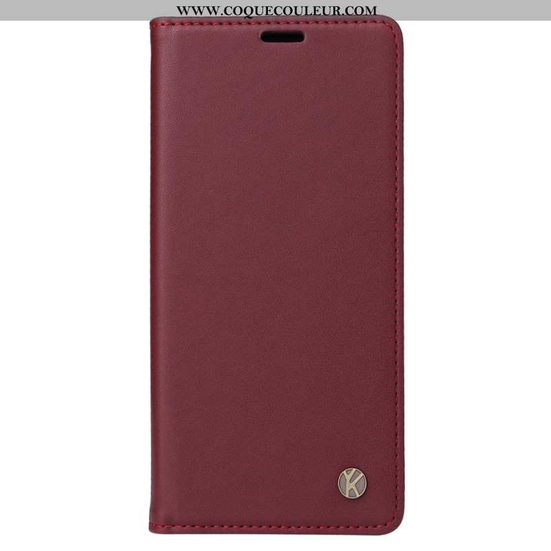 Flip Cover Xiaomi Redmi Note 14 Pro Plus 5G / 14 Pro 5G / Poco X7 Simili Cuir YIKATU