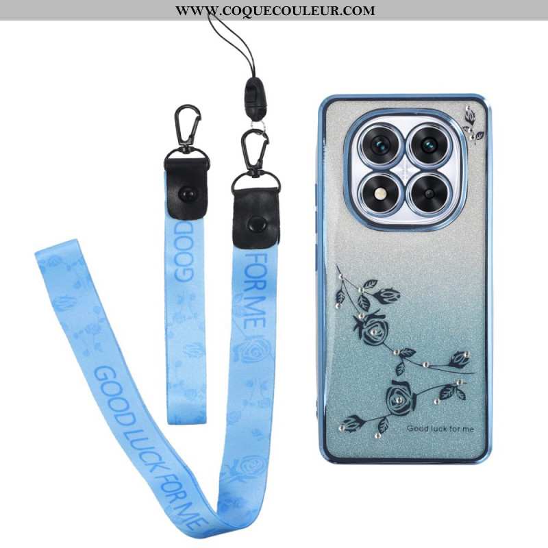 Coque Xiaomi Redmi Note 14 Pro 5G / Poco X7 Paillettes et Lanières KADEM