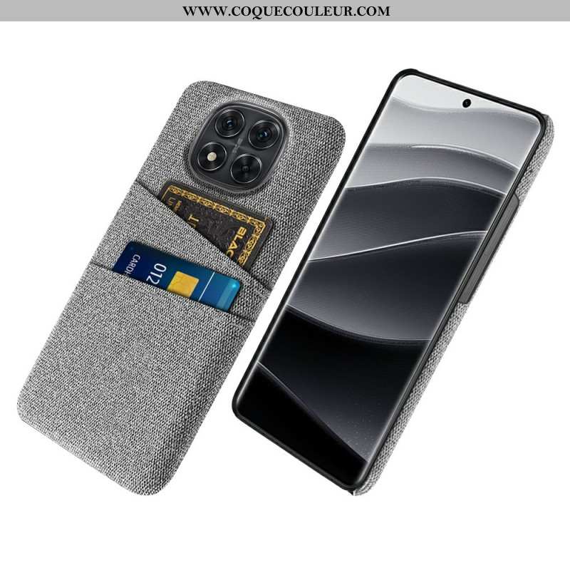 Coque Xiaomi Redmi Note 14 Pro 5G / Poco X7 Tissu Porte-Cartes