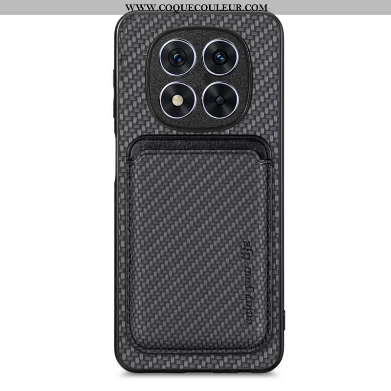 Coque Xiaomi Redmi Note 14 Pro 5G / Poco X7 Fibre Carbone Porte-Cartes Détachable