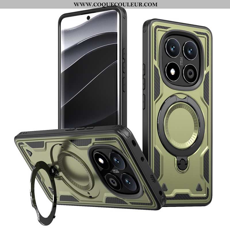 Coque Xiaomi Redmi Note 14 Pro 5G / Poco X7 Support Rotatif à et Compatibilité MagSafe,