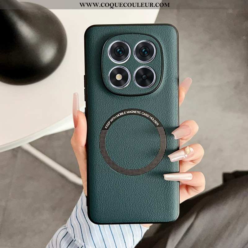 Coque Xiaomi Redmi Note 14 Pro 5G Compatible MagSafe Effet Cuir