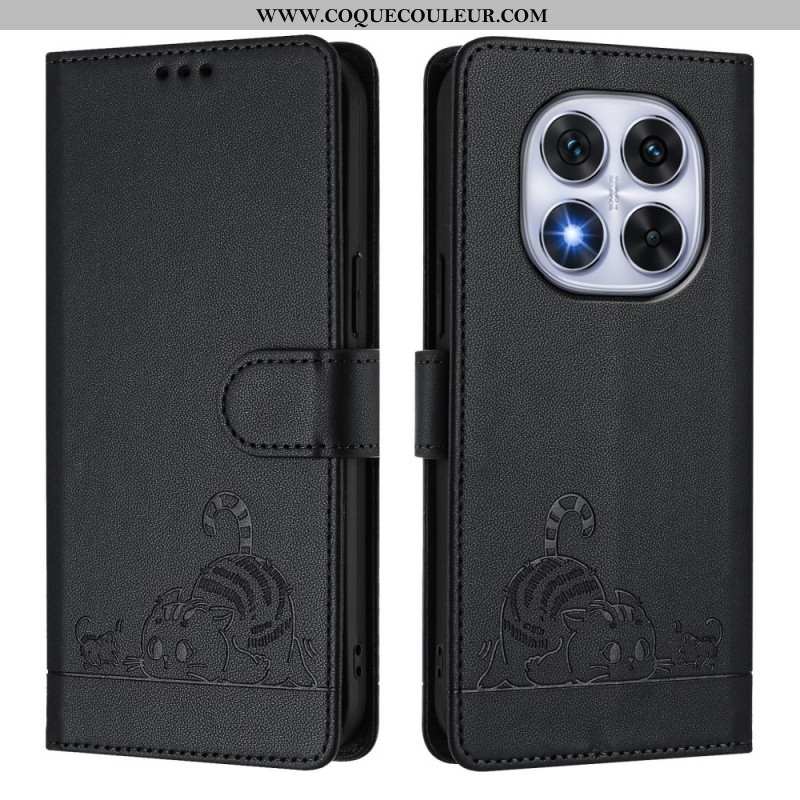 Housse Xiaomi Redmi Note 14 Pro 5G / Poco X7 Protection RFID Scène de Chat