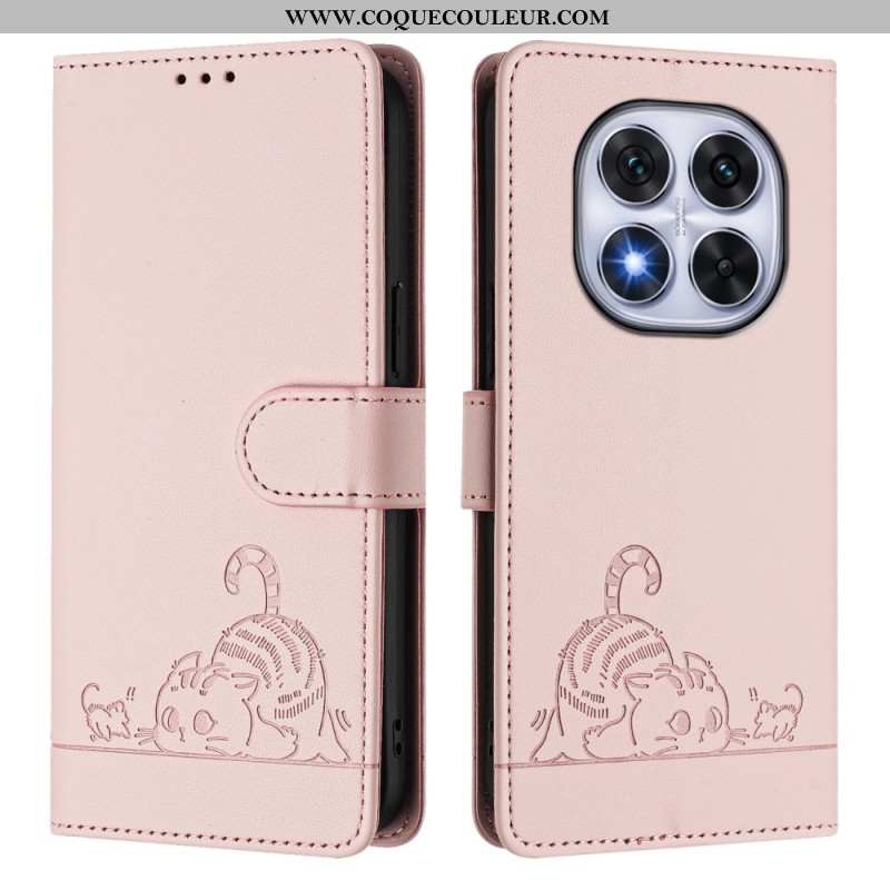 Housse Xiaomi Redmi Note 14 Pro 5G / Poco X7 Protection RFID Scène de Chat