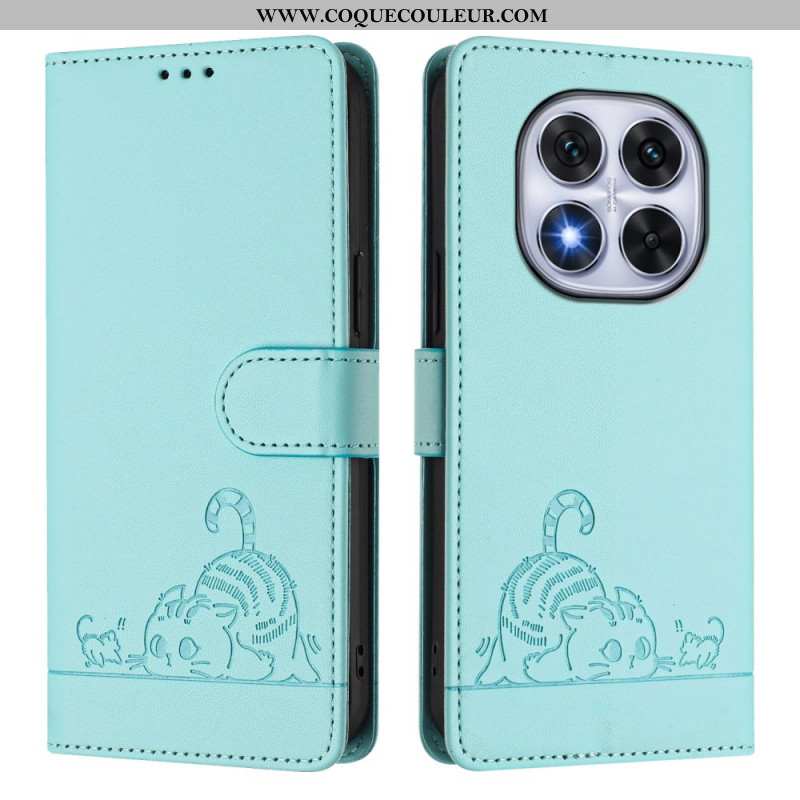 Housse Xiaomi Redmi Note 14 Pro 5G / Poco X7 Protection RFID Scène de Chat