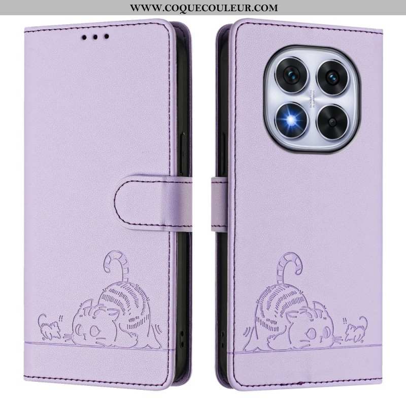 Housse Xiaomi Redmi Note 14 Pro 5G / Poco X7 Protection RFID Scène de Chat