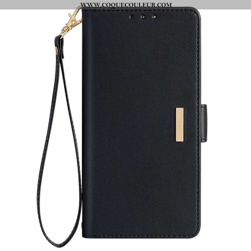 Housse Xiaomi Redmi Note 14 Pro 5G / Poco X7 Fermoir Doré