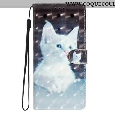 Housse Xiaomi Redmi Note 14 Pro Plus 5G Chat Blanc 3D