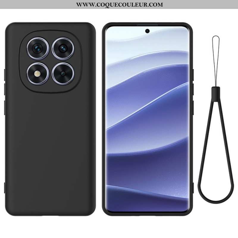 Coque Xiaomi Redmi Note 14 Pro Plus 5G Silicone Liquide à Lanière