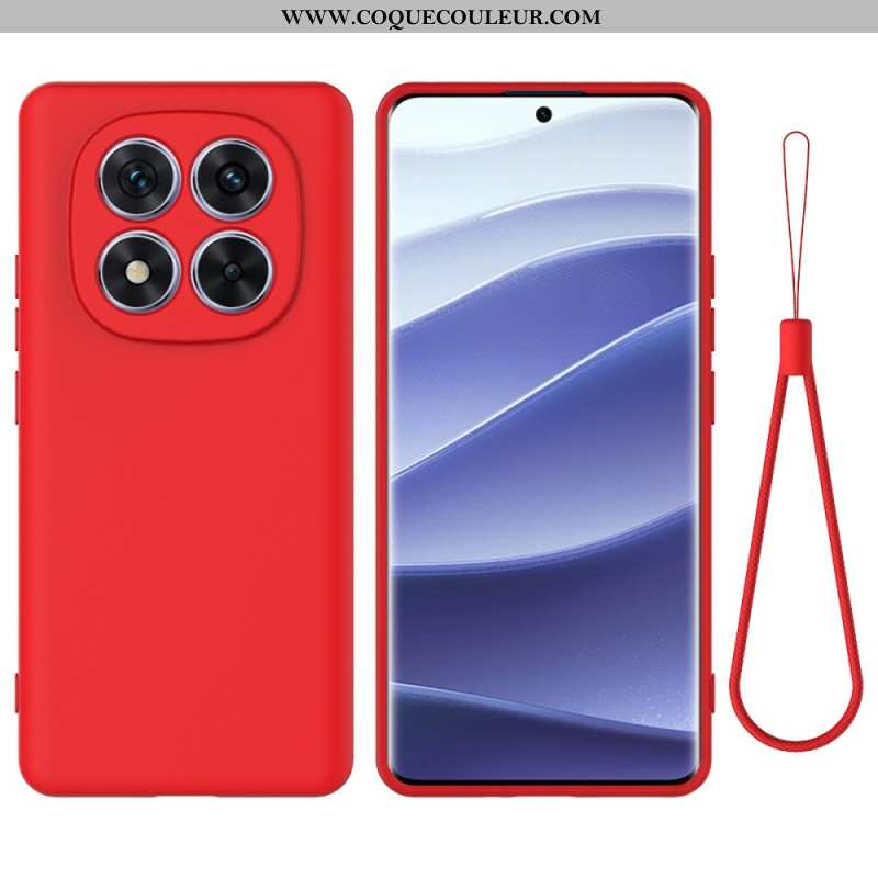 Coque Xiaomi Redmi Note 14 Pro Plus 5G Silicone Liquide à Lanière