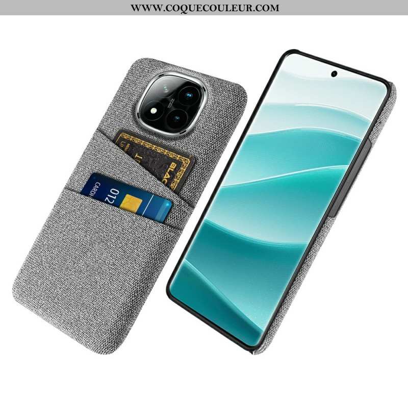 Coque Xiaomi Redmi Note 14 Pro Plus 5G Tissu Porte-Cartes