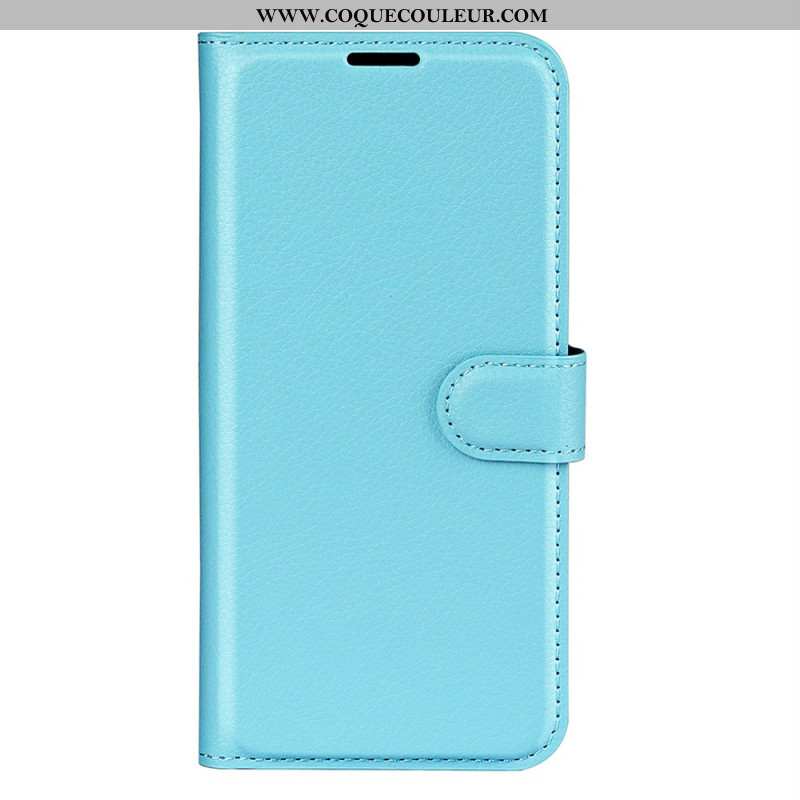 Housse Xiaomi Redmi Note 14 Pro Plus 5G Simili Cuir Litchi Classique