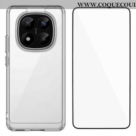 Coque Xiaomi Redmi Note 14 Pro Plus 5G Transparente avec Protection Écran en Verre trempé