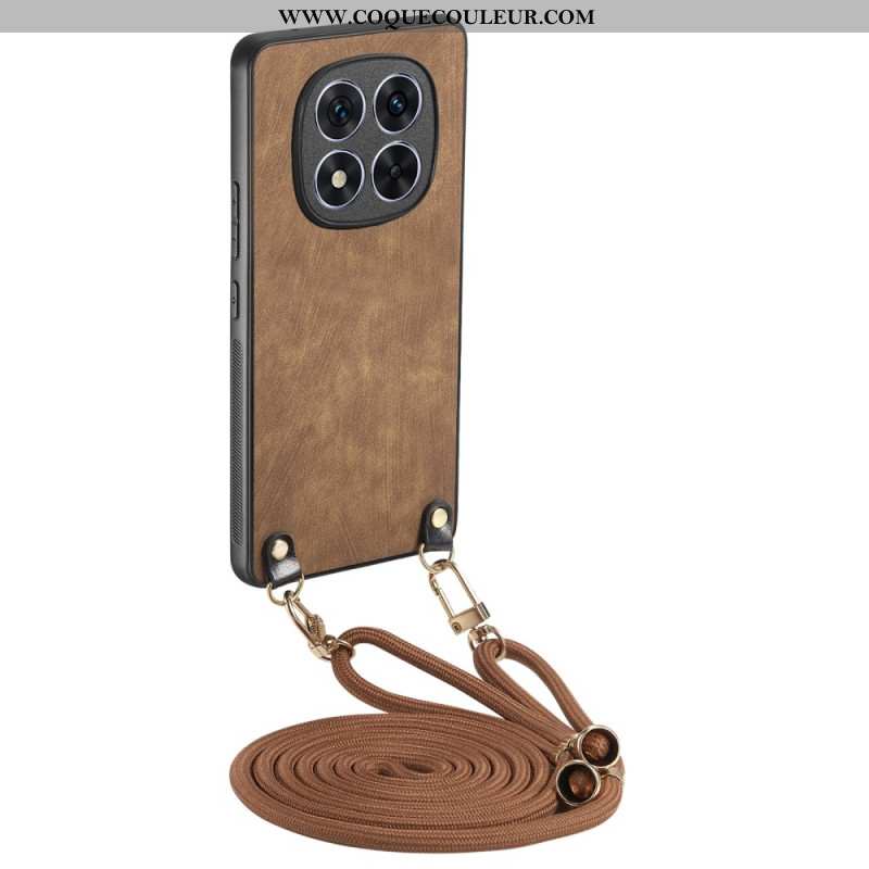 Coque à Cordon Xiaomi Redmi Note 14 ProPlus 5G Effet Cuir