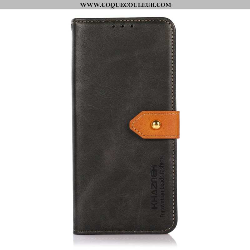 Housse Xiaomi Redmi Note 14S Fermoir Doré KHAZNEH