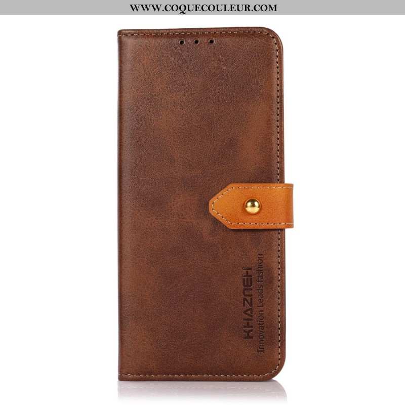 Housse Xiaomi Redmi Note 14S Fermoir Doré KHAZNEH