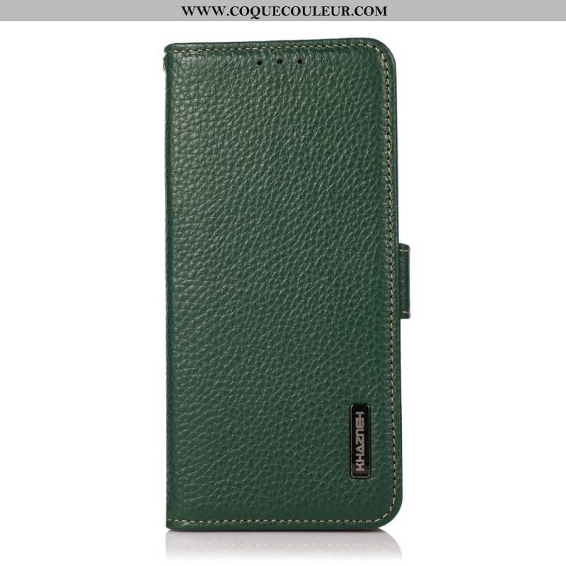 Housse Xiaomi Redmi Note 14S Cuir Litchi KHAZNEH