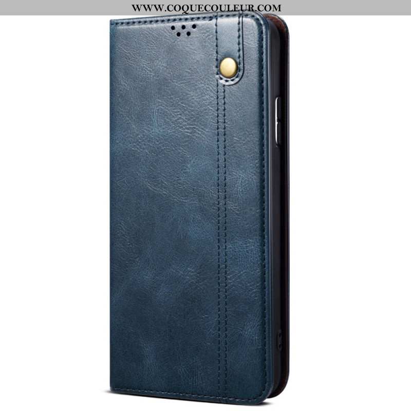 Flip Cover Xiaomi Redmi Note 14S Simili Cuir Ciré