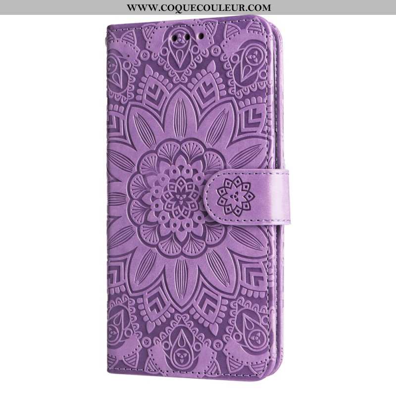 Housse Xiaomi Redmi Note 14S / Note 13 Pro 4G / Poco M6 Pro 4G Mandala à Lanière