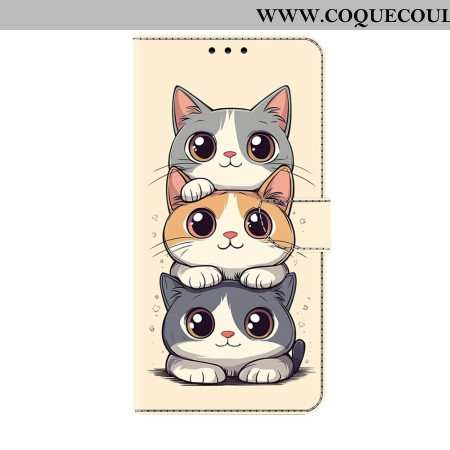 Housse Xiaomi Redmi Note 15 5G Chats Empilés