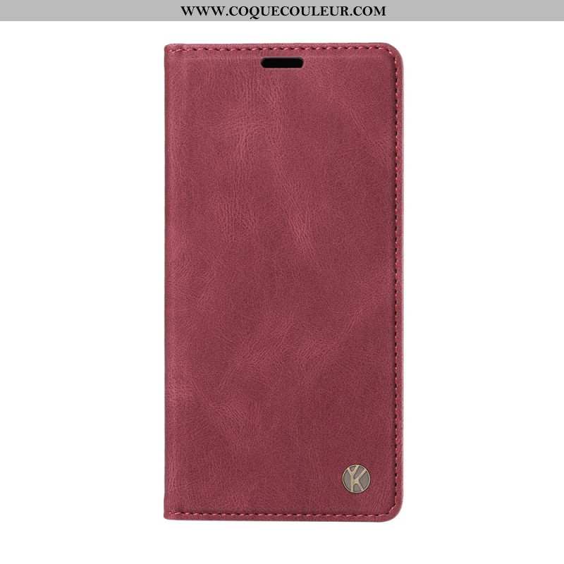 Flip Cover Xiaomi Redmi Note 15 5G / 4G / Poco M8 5G Effet Daim YIKATU