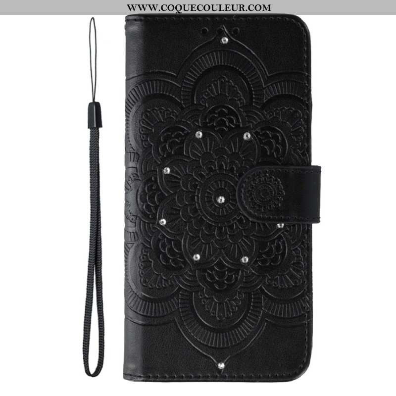 Housse Xiaomi Redmi Note 15 5G / 4G / Poco M8 5G Mandala et Strass