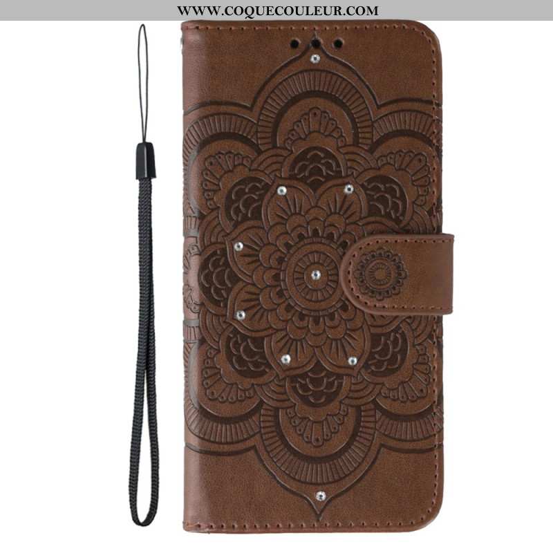 Housse Xiaomi Redmi Note 15 5G / 4G / Poco M8 5G Mandala et Strass