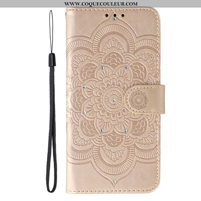 Housse Xiaomi Redmi Note 15 5G / 4G / Poco M8 5G Mandala et Strass