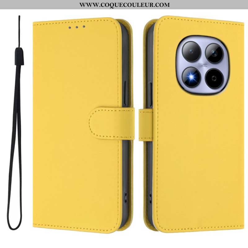 Housse Xiaomi Redmi Note 15 Pro 5G Simili Cuir Uni