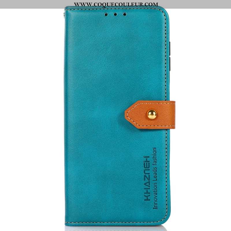 Housse Xiaomi Redmi Note 15 Pro 5G Fermoir Doré KHAZNEH