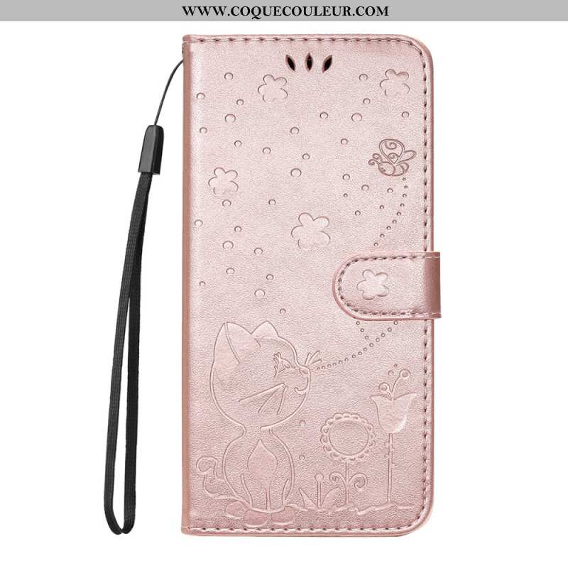 Housse Xiaomi Redmi Note 15 Pro Plus 5G / Poco M8 Pro 5G Motif Chat et Abeille