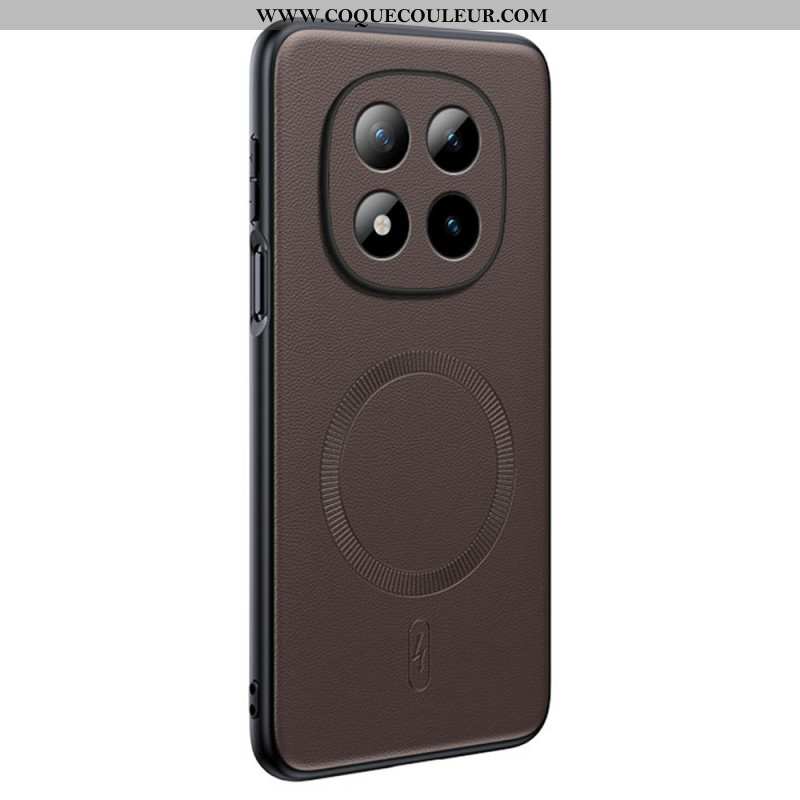 Coque Xiaomi Redmi Note 15 Pro Plus 5G / Poco M8 Pro 5G Magnétique Effet Cuir