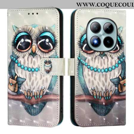 Housse Xiaomi Redmi Note 15 Pro Plus 5G / Poco M8 Pro 5G Chouette Grise