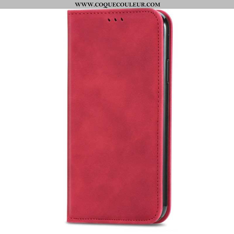 Flip Cover Xiaomi Redmi Note 15 Pro Plus 5G / Poco M8 Pro 5G Effet Daim