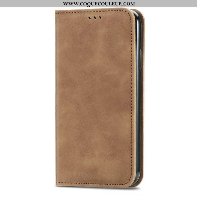 Flip Cover Xiaomi Redmi Note 15 Pro Plus 5G / Poco M8 Pro 5G Effet Daim