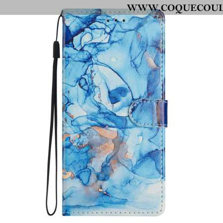 Housse Xiaomi Redmi Note 15 Pro Plus 5G / Poco M8 Pro 5G Effet Marbre Bleu