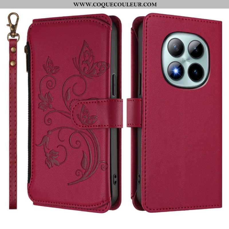 Housse Xiaomi Redmi Note 15 Pro Plus 5G / Poco M8 Pro 5G Portefeuille Floral