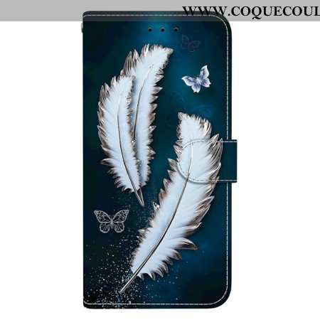 Housse Xiaomi Redmi Note 15 Pro Plus 5G / Poco M8 Pro 5G Plumes Blanches