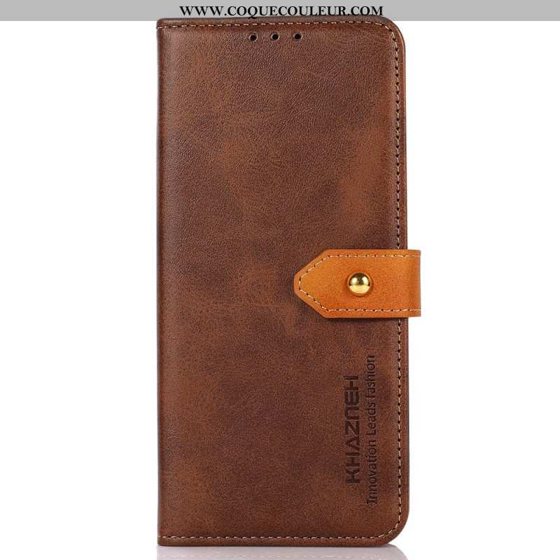 Housse Xiaomi Redmi Note 15 Pro Plus 5G / Poco M8 Pro 5G Fermoir Doré KHAZNEH